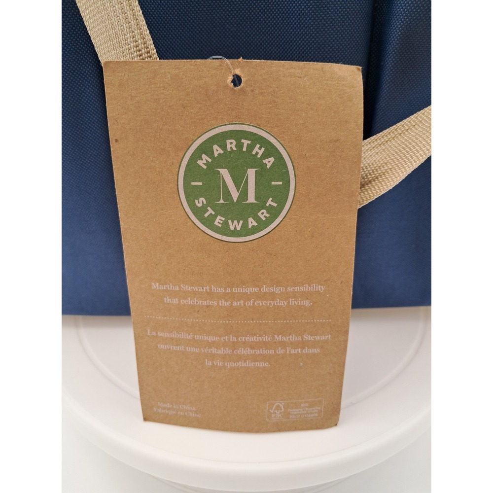 Martha Stewart Garden Tote With 2 Pairs Of Polyester Gloves-NWT - Picture 3 of 12